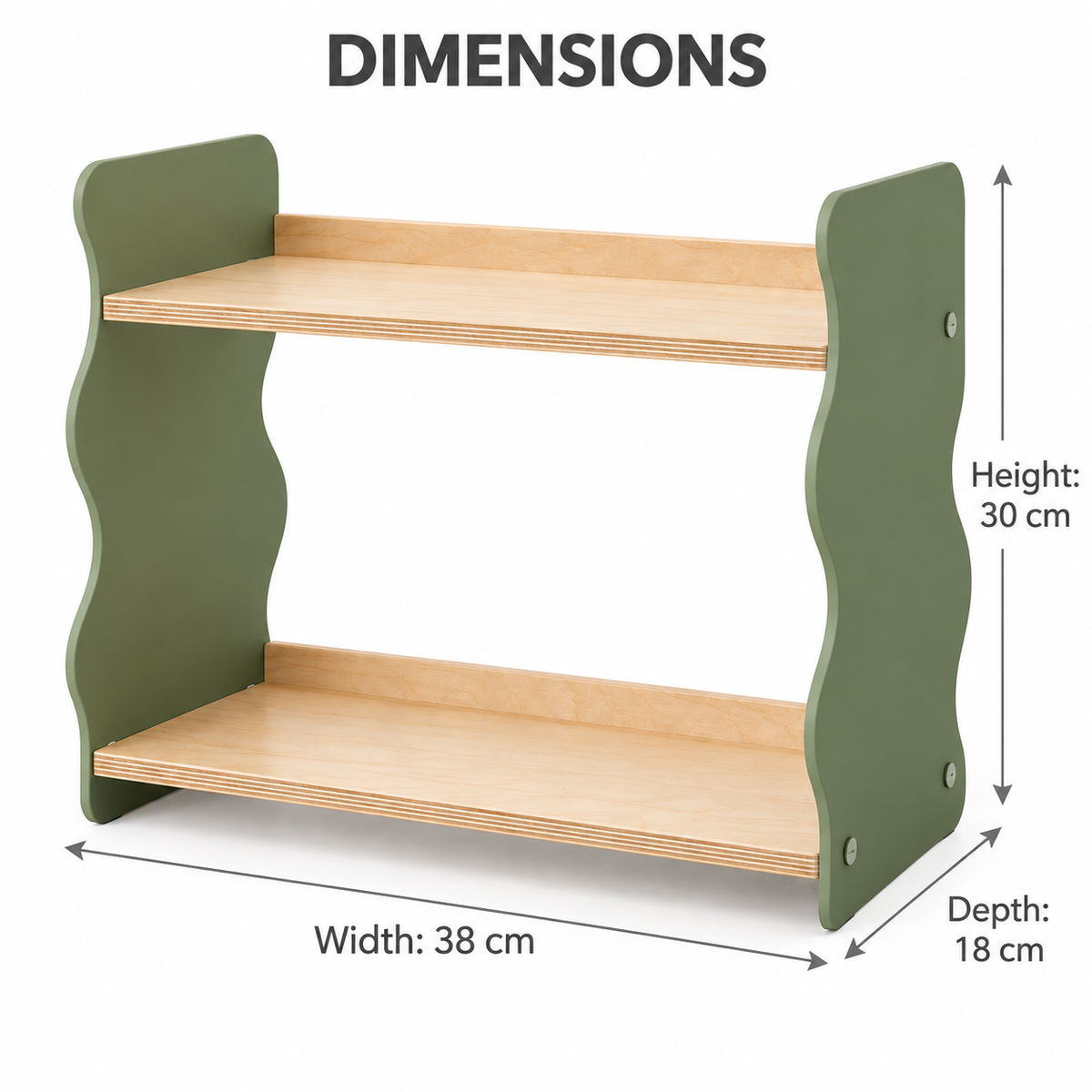 Wave-Side Counter Organizer