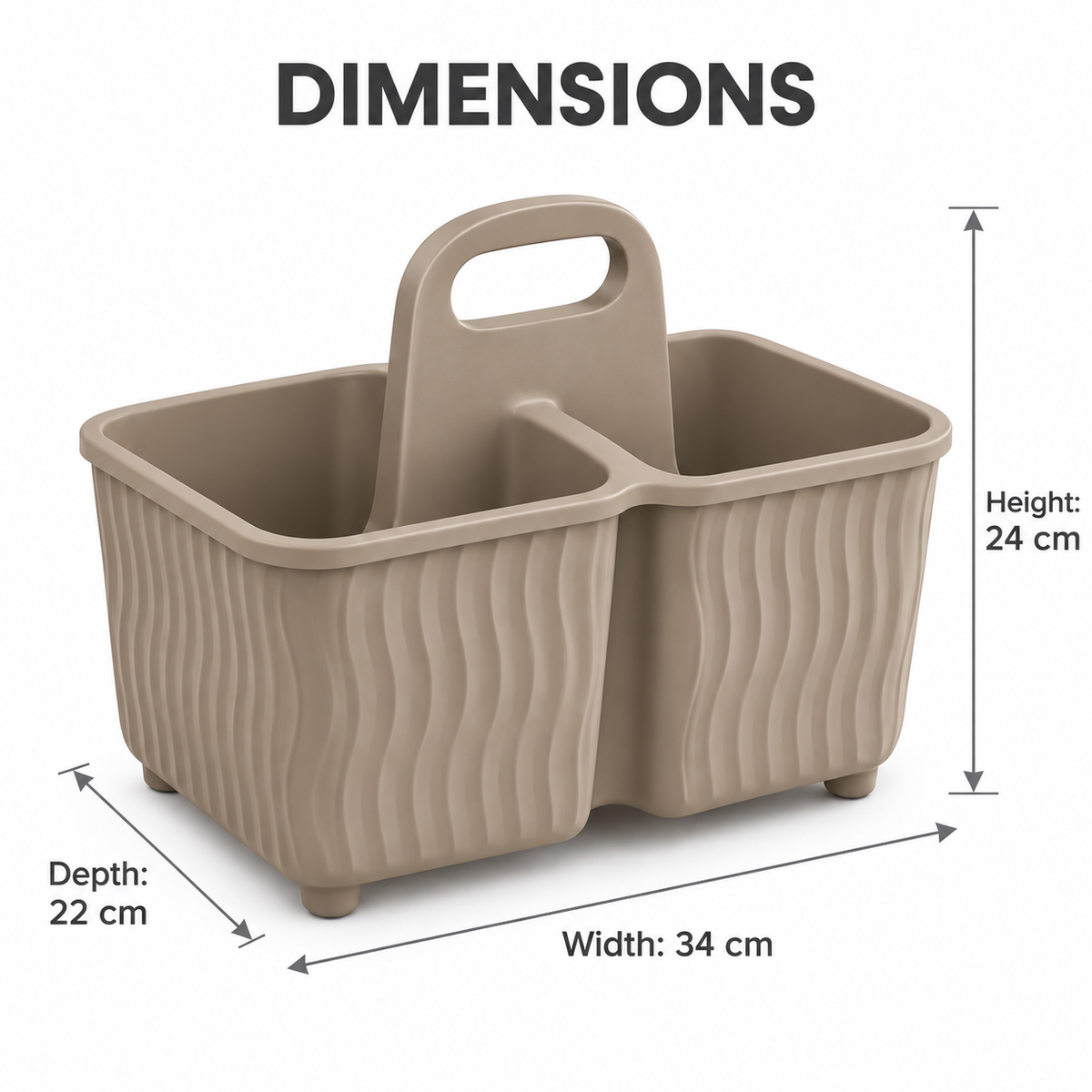 Twin-Bay Carry Basket